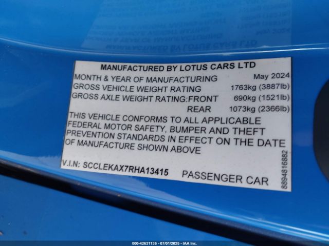 2024 LOTUS EMIRA SCCLEKAX7RHA13415 Photo 8
