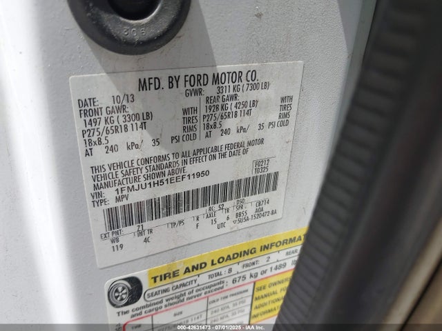 1FMJU1H51EEF11950 Ford 2014