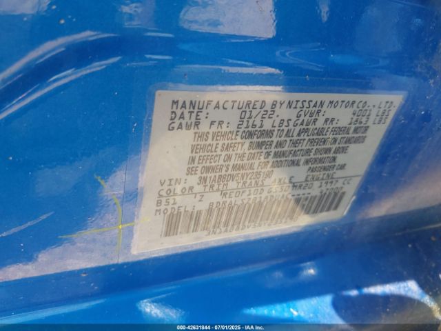 2022 NISSAN SENTRA 3N1AB8DV5NY235190 Photo 8