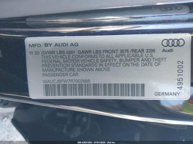 2024 AUDI E-TRON GT WAUCJBFW7R7002685 Photo 8