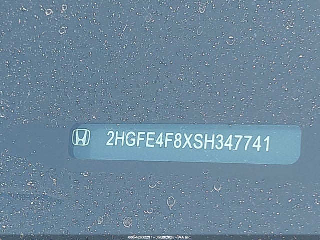 Honda lfc3 2025 2HGFE4F8XSH347741 Image 9