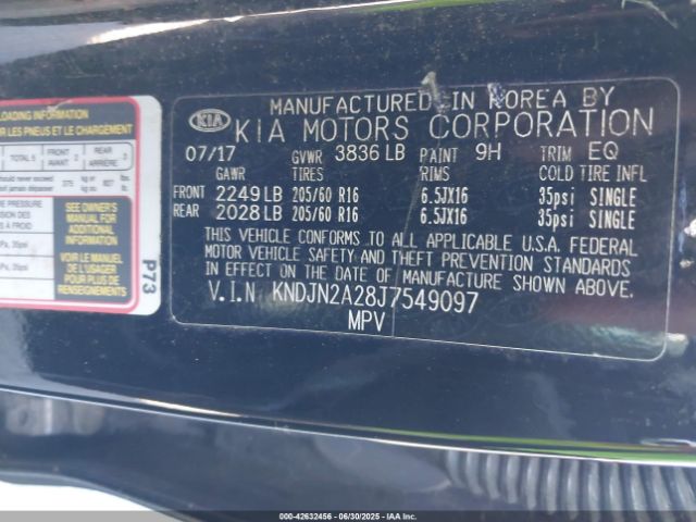 2018 KIA SOUL KNDJN2A28J7549097 Photo 8