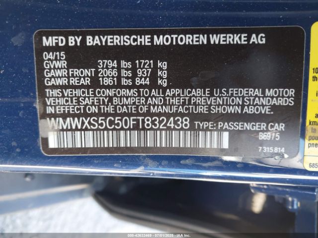 2015 MINI HARDTOP WMWXS5C50FT832438 Photo 8