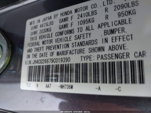 2009 ACURA TSX JH4CU26679C019390 Photo 8
