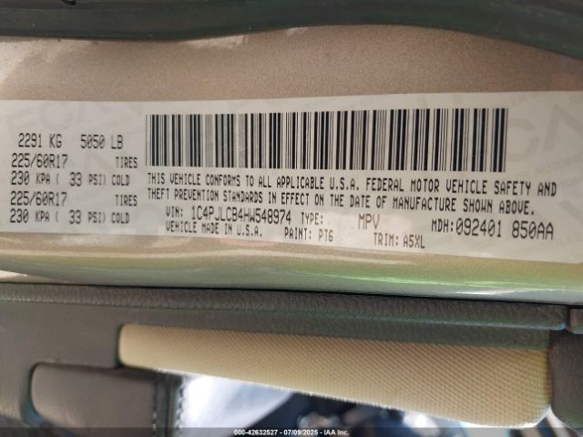 2017 JEEP CHEROKEE 1C4PJLCB4HW548974 Photo 8