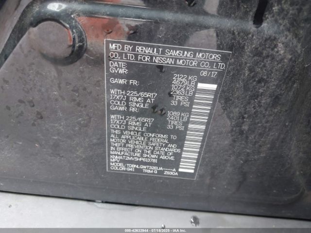 2017 NISSAN ROGUE KNMAT2MV5HP613781 Photo 8