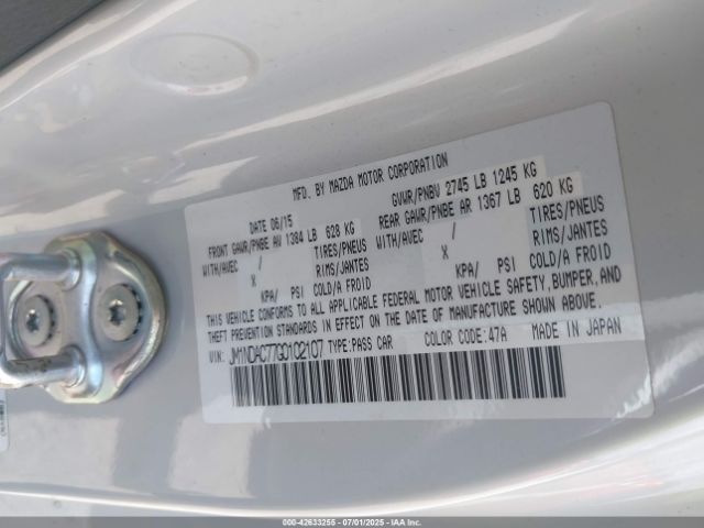 2016 MAZDA MX-5 MIATA JM1NDAC77G0102107 Photo 8