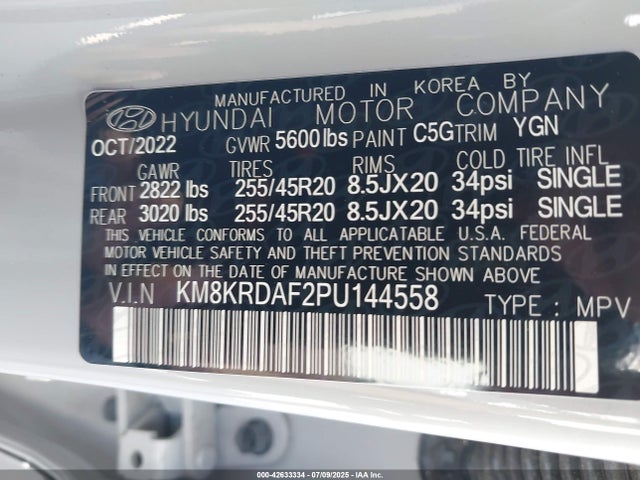 Hyundai Ioniq 5 2023 KM8KRDAF2PU144558 Image 9