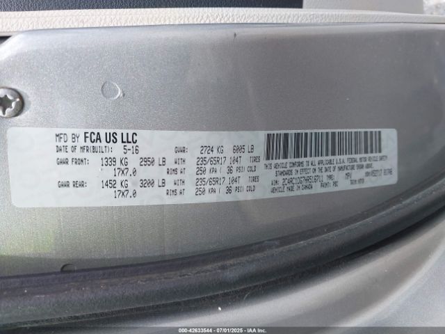 2017 CHRYSLER PACIFICA 2C4RC1DG7HR516711 Photo 8