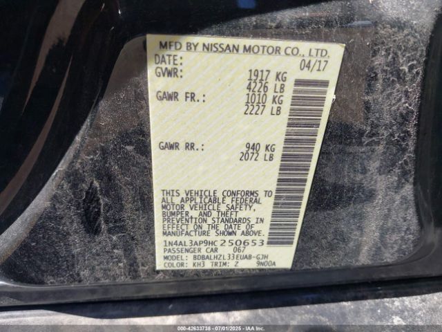 2017 NISSAN ALTIMA 1N4AL3AP9HC250653 Photo 8