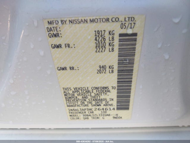 1N4AL3AP3HC264614 Nissan 2017
