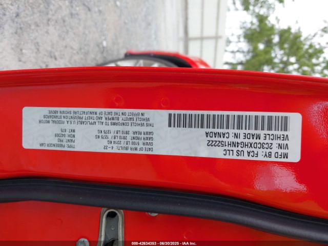 2022 DODGE CHARGER 2C3CDXHG4NH152222 Photo 8