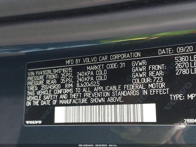 Volvo b4204t (mp) 2021 YV4102RL5M1716015 Image 9