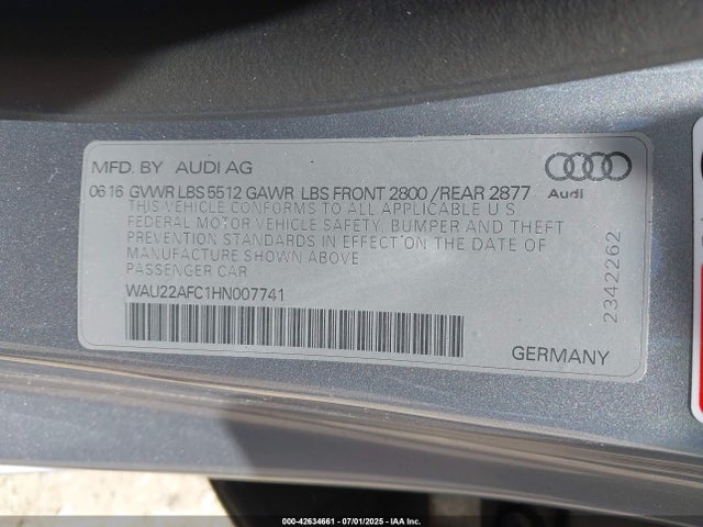 2017 AUDI A7 WAU22AFC1HN007741 Photo 8