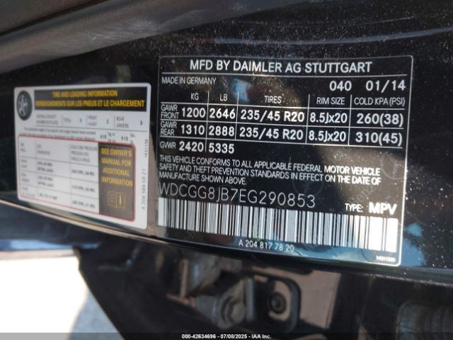 2014 MERCEDES-BENZ GLK 350 WDCGG8JB7EG290853 Photo 8