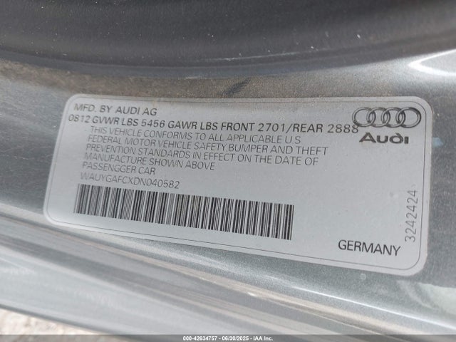 2013 AUDI A7 WAUYGAFCXDN040582 Photo 8