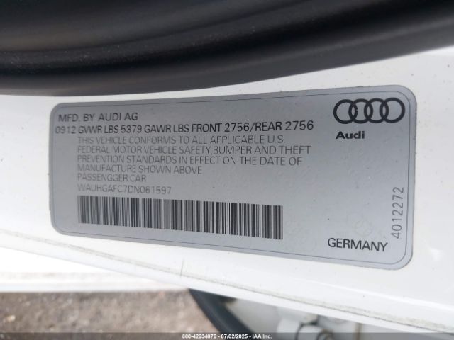 2013 AUDI A6 WAUHGAFC7DN061597 Photo 8