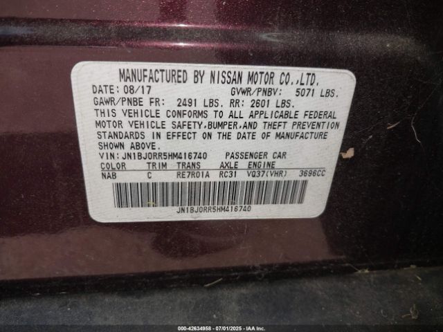 2017 INFINITI QX50 JN1BJ0RR5HM416740 Photo 8
