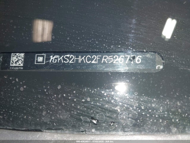 1GKS2HKC2FR526776 GMC l83 - vvt, active fuel management, aluminum