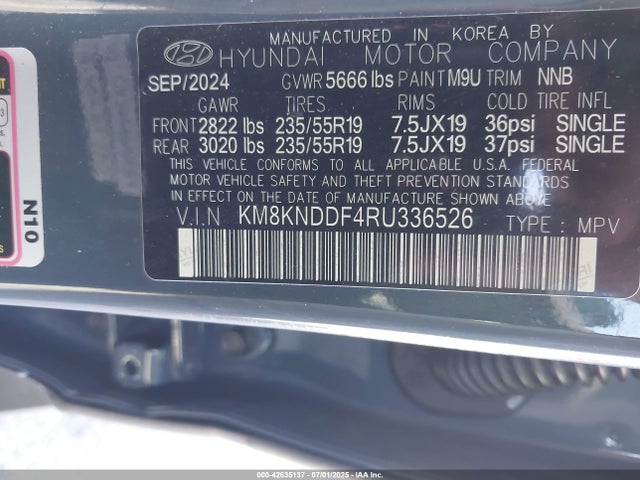 Hyundai 2024 2024 KM8KNDDF4RU336526 Image 9