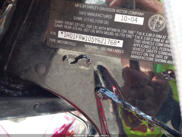 2005 HARLEY-DAVIDSON FLHRCI 1HD1FRW105Y621768 Photo 9