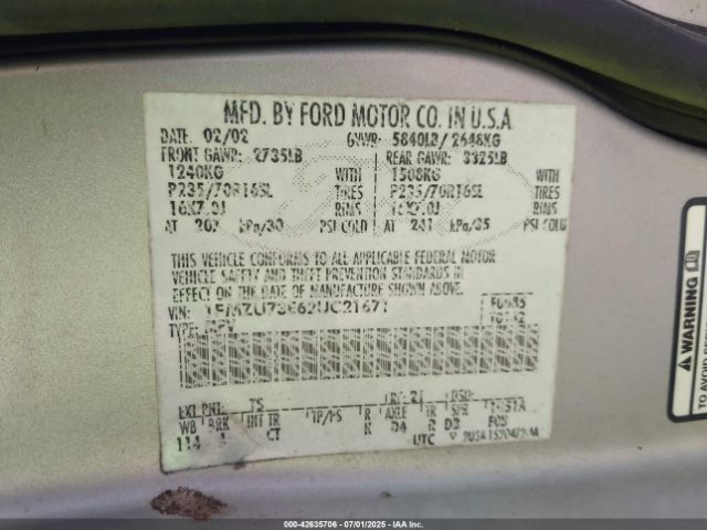 2002 FORD EXPLORER 1FMZU73E62UC21671 Photo 8