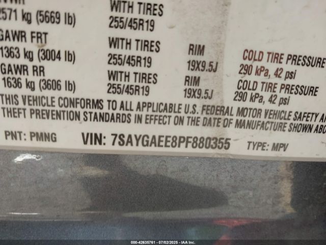 2023 TESLA MODEL Y 7SAYGAEE8PF880355 Photo 8