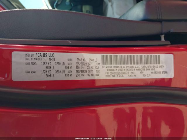 2017 DODGE DURANGO 1C4RDJDG1HC606510 Photo 8
