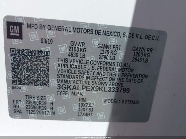 2019 GMC TERRAIN 3GKALPEX9KL333799 Photo 8