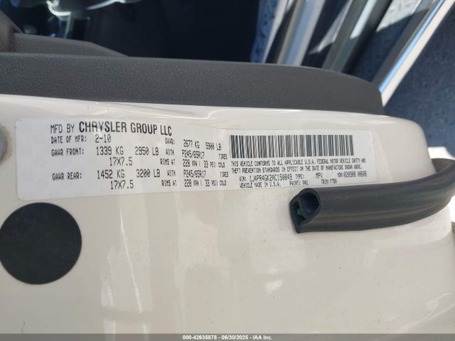 2010 Jeep Grand Cherokee Laredo მანქანა იყიდება აუქციონზე, vin: 1J4PR4GK2AC150849, აუქციონის ნომერი: 42635878