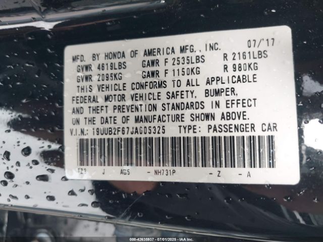 2018 ACURA TLX 19UUB2F67JA005325 Photo 8