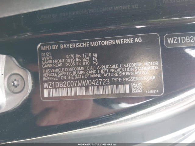 Toyota Supra 2021 WZ1DB2C07MW042723 Image 9