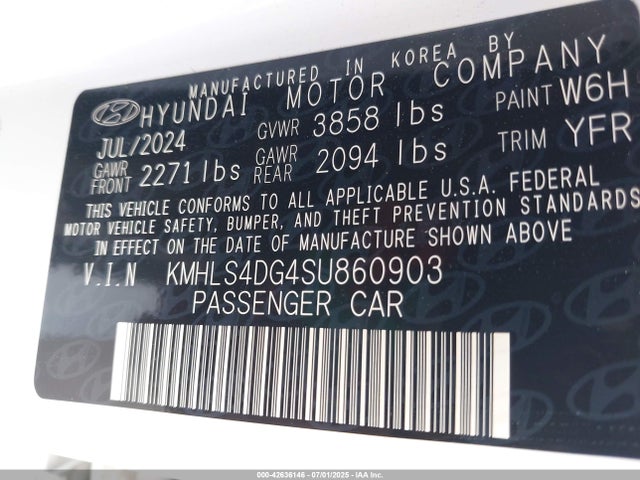 Hyundai mpi nu pe 2025 KMHLS4DG4SU860903 Image 9