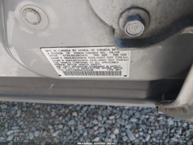 2004 ACURA MDX 2HNYD18684H535336 Photo 8
