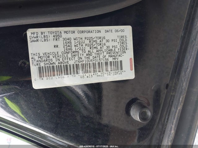 2000 LEXUS RX 300 JT6HF10U6Y0157156 Photo 8