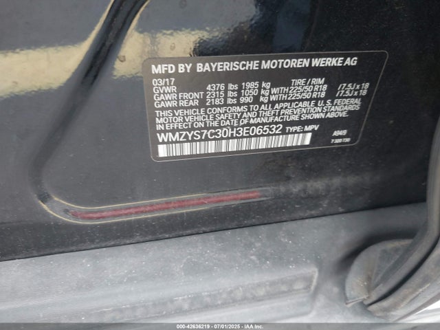 2017 MINI COUNTRYMAN WMZYS7C30H3E06532 Photo 8