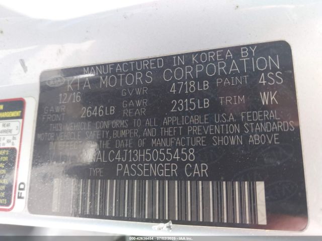 2017 KIA CADENZA KNALC4J13H5055458 Photo 8