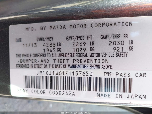 JM1GJ1W61E1157650 Mazda py
