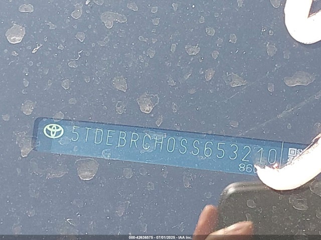 Toyota a25a-fxs 2025 5TDEBRCH0SS653210 Image 9