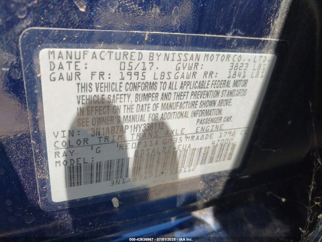 Nissan 2017 2017 3N1AB7AP1HY338112 Image 9