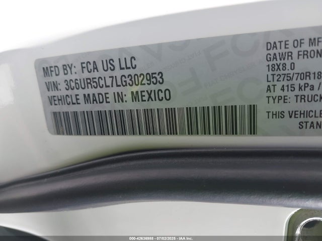 3C6UR5CL7LG302953 RAM 2500