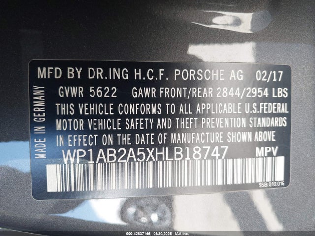 2017 PORSCHE MACAN WP1AB2A5XHLB18747 Photo 8