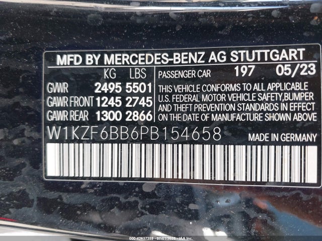 Mercedes-Benz m256 2023 W1KZF6BB6PB154658 Image 9