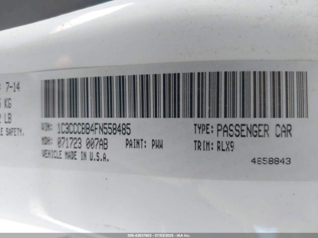 1C3CCCBB4FN558485 Chrysler 2015