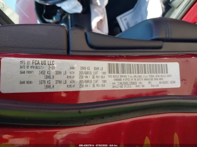 2020 JEEP GRAND CHEROKEE 1C4RJFBG5LC299828 Photo 8