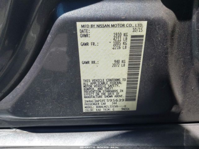 1N4AL3AP1FC595639 Nissan 2015
