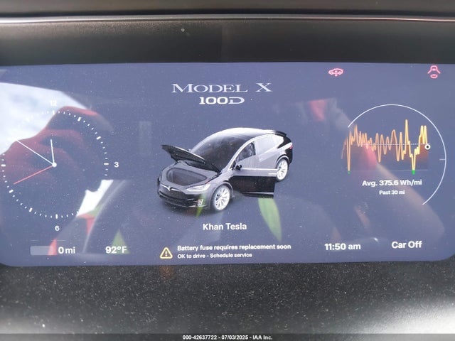 5YJXCBE20HF053791 Tesla MODEL X