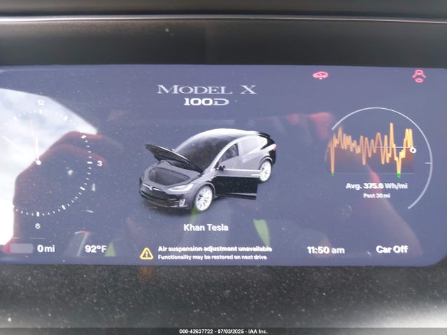 5YJXCBE20HF053791 Tesla MODEL X