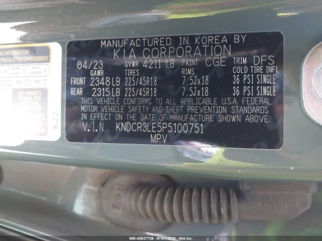 2023 KIA NIRO KNDCR3LE5P5100751 Photo 8