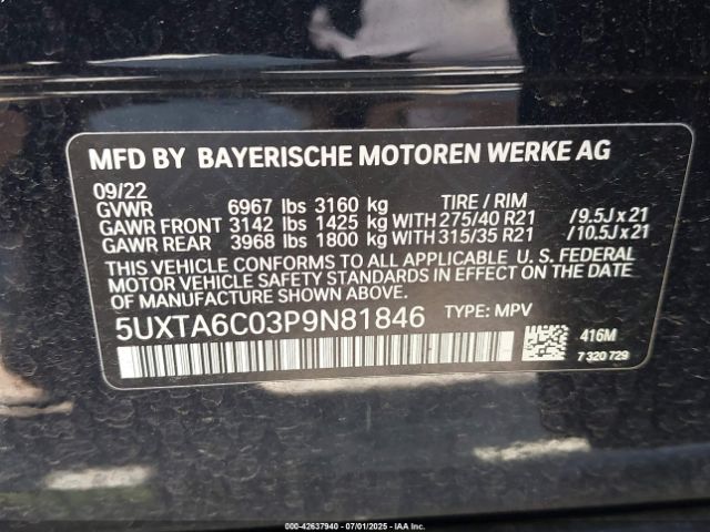 2023 BMW X5 PHEV 5UXTA6C03P9N81846 Photo 8